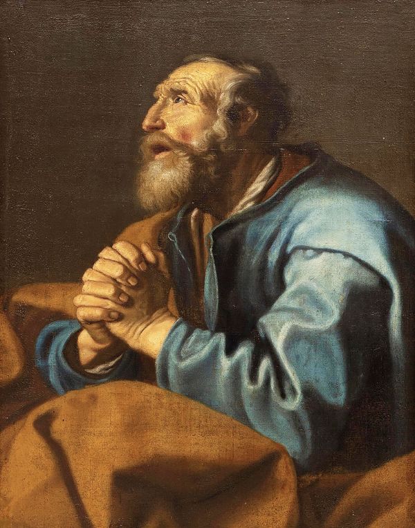 Praying Apostle by Abraham Bloemaert | Oil Painting Reproduction
