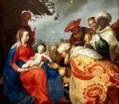 The Adoration of the Magi 1624 By Abraham Bloemaert