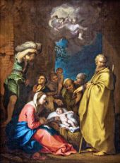 The Adoration of the Shepherds By Abraham Bloemaert
