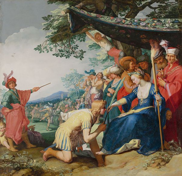 Theagenes Receiving the Palm of Honour from Chariclea | Oil Painting Reproduction