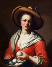 The Egg Seller By Abraham Bloemaert