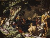 The Feeding of the Multitude 1593 By Abraham Bloemaert