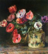 Bouquet of Anemones 1906 By Albert Lebourg