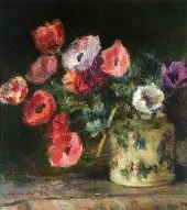 Bouquet of Anemones 1906 By Albert Lebourg