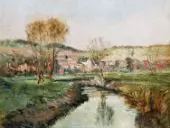 Landscape at Ruisseau By Albert Lebourg