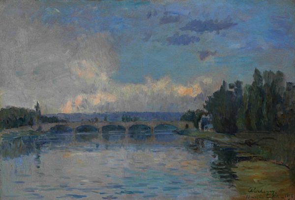 The Bridge of Houses Laffitte 1898 | Oil Painting Reproduction