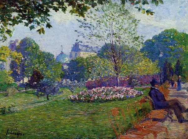 The Park Monceau by Albert Lebourg | Oil Painting Reproduction