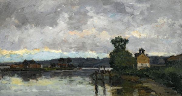 The Seine at Canteleau in Summer 1882 | Oil Painting Reproduction
