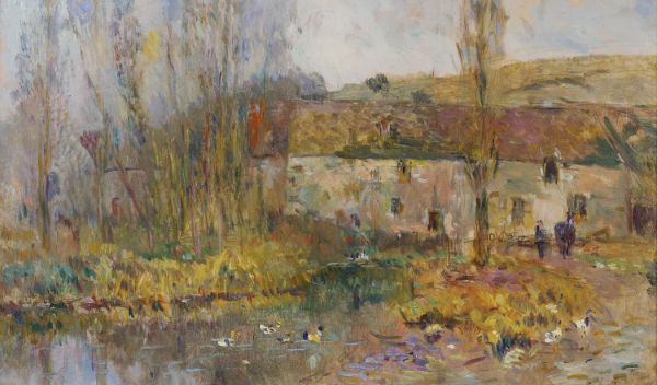 The Watermill in Normandie by Albert Lebourg | Oil Painting Reproduction