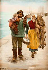 A Fisherman and his Family By Alfred Guillou