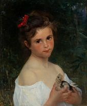 Girl with the Bird By Alfred Guillou