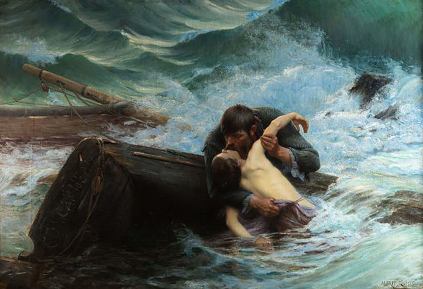 Goodbye 1892 by Alfred Guillou | Oil Painting Reproduction
