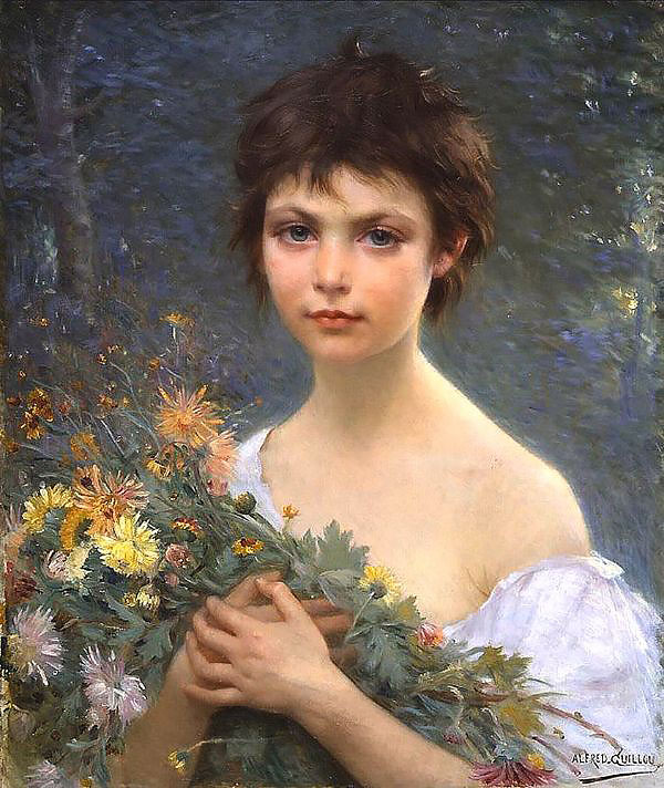 Morning Bouquet by Alfred Guillou | Oil Painting Reproduction