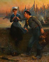 The Gallant Conversation of the Sailor By Alfred Guillou