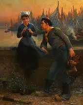 The Gallant Conversation of the Sailor By Alfred Guillou