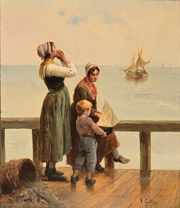 The Little Ship by Alfred Guillou | Oil Painting Reproduction