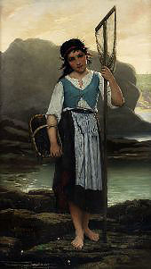 The Mussel Gatherer By Alfred Guillou