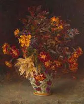 Autumnal Still Life By Alice Marian Ellen Bale