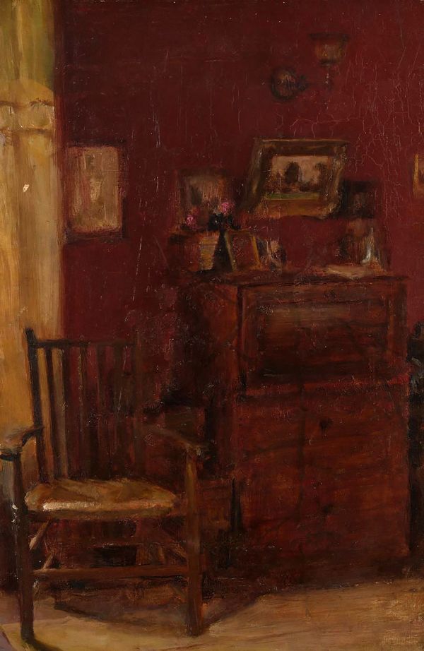 Bedroom Interior by Alice Marian Ellen Bale | Oil Painting Reproduction