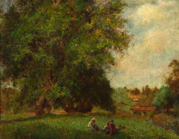 Children Picnicking Castlemaine | Oil Painting Reproduction
