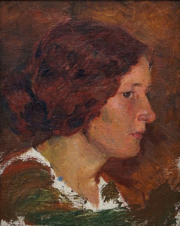 Profile of a Woman by Alice Marian Ellen Bale | Oil Painting Reproduction