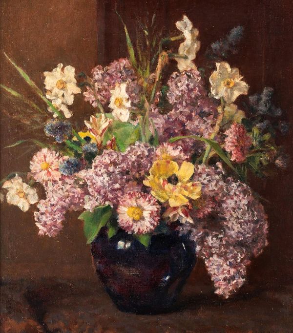 Spring Flowers Still Life | Oil Painting Reproduction