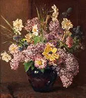 Spring Flowers Still Life By Alice Marian Ellen Bale