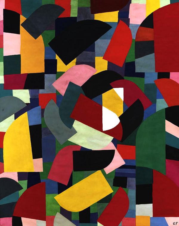 Composition 2 by Otto Freundlich | Oil Painting Reproduction