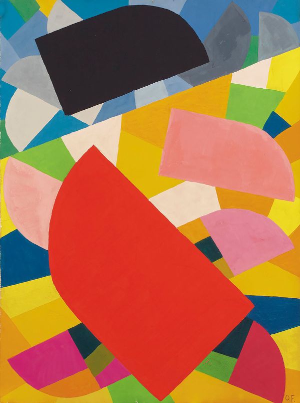 Composition 4 by Otto Freundlich | Oil Painting Reproduction