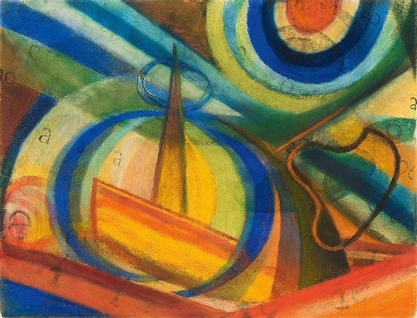 Composition with Ship by Otto Freundlich | Oil Painting Reproduction
