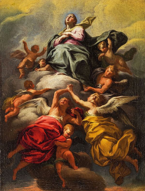 Assumption of the Virgin by Andrea Casali | Oil Painting Reproduction