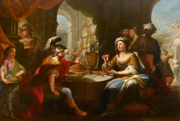 Cleopatra Dissolving the Pearl in Wine | Oil Painting Reproduction
