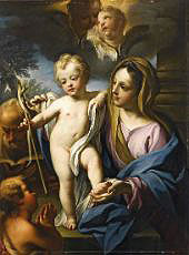 Holy Family with San Giovannino By Andrea Casali