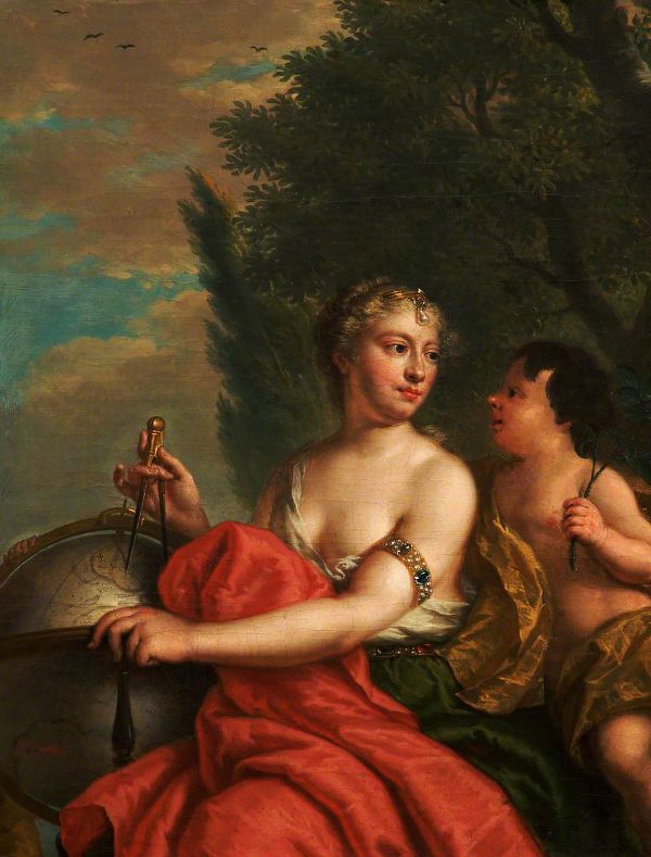 Personification of Astronomy with Cupid | Oil Painting Reproduction
