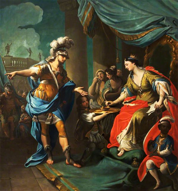 Sophonisba Taking Poison 1743 by Andrea Casali | Oil Painting Reproduction