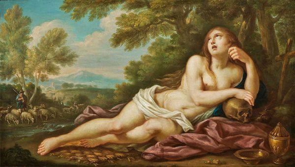 The Penitent Mary Magdalene by Andrea Casali | Oil Painting Reproduction