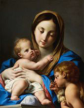 Virgin and Child with Saint John the Baptist By Andrea Casali