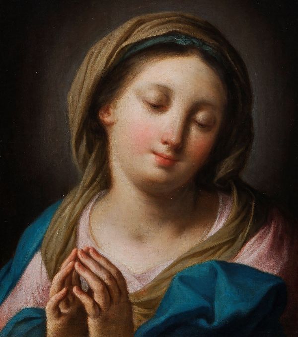 Virgin in Prayer by Andrea Casali | Oil Painting Reproduction