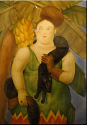 Columbian Woman By Fernando Botero