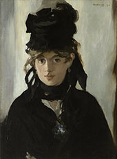 Berthe Morisot with a Bouquet of Violets By Edouard Manet