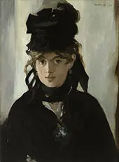 Berthe Morisot with a Bouquet of Violets By Edouard Manet