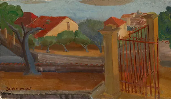 Garden Gate By Boris Grigoriev