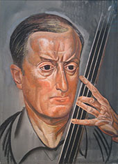 Man with Cello 1938 By Boris Grigoriev