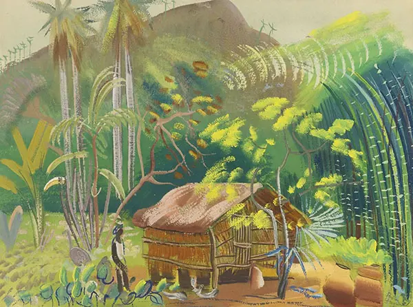 Native Hut Brazil By Boris Grigoriev