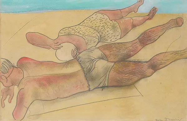 On The Beach By Boris Grigoriev