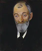 Portrait of Lev Shestov By Boris Grigoriev