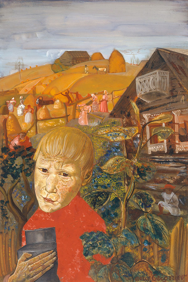 Sergei Esenin as a Youth c1923 Oil Painting Reproduction