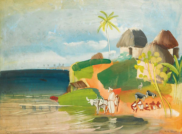South American Landscape by Boris Grigoriev | Oil Painting Reproduction