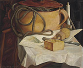 Still Life with Candle By Boris Grigoriev