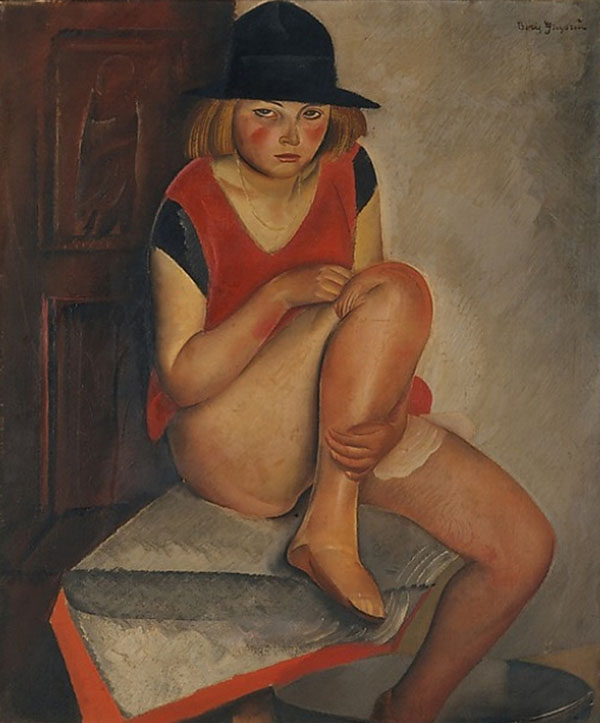 The Model by Boris Grigoriev | Oil Painting Reproduction